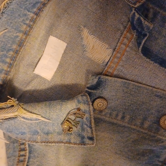 Boyish Jean's The Harvey denim jacket xs & BoyishxNina Klein tote - Picture 2 of 4